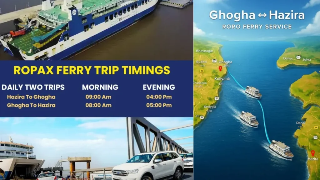 Ro Ro ferry Surat to Bhavnagar ticket booking